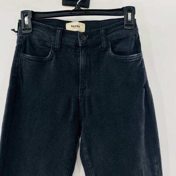 NEW Baldwin Karlie High-rise Smoke Crop Skinny Jeans Goth E-Girl Sz 25 MSRP $228 - Picture 8 of 12